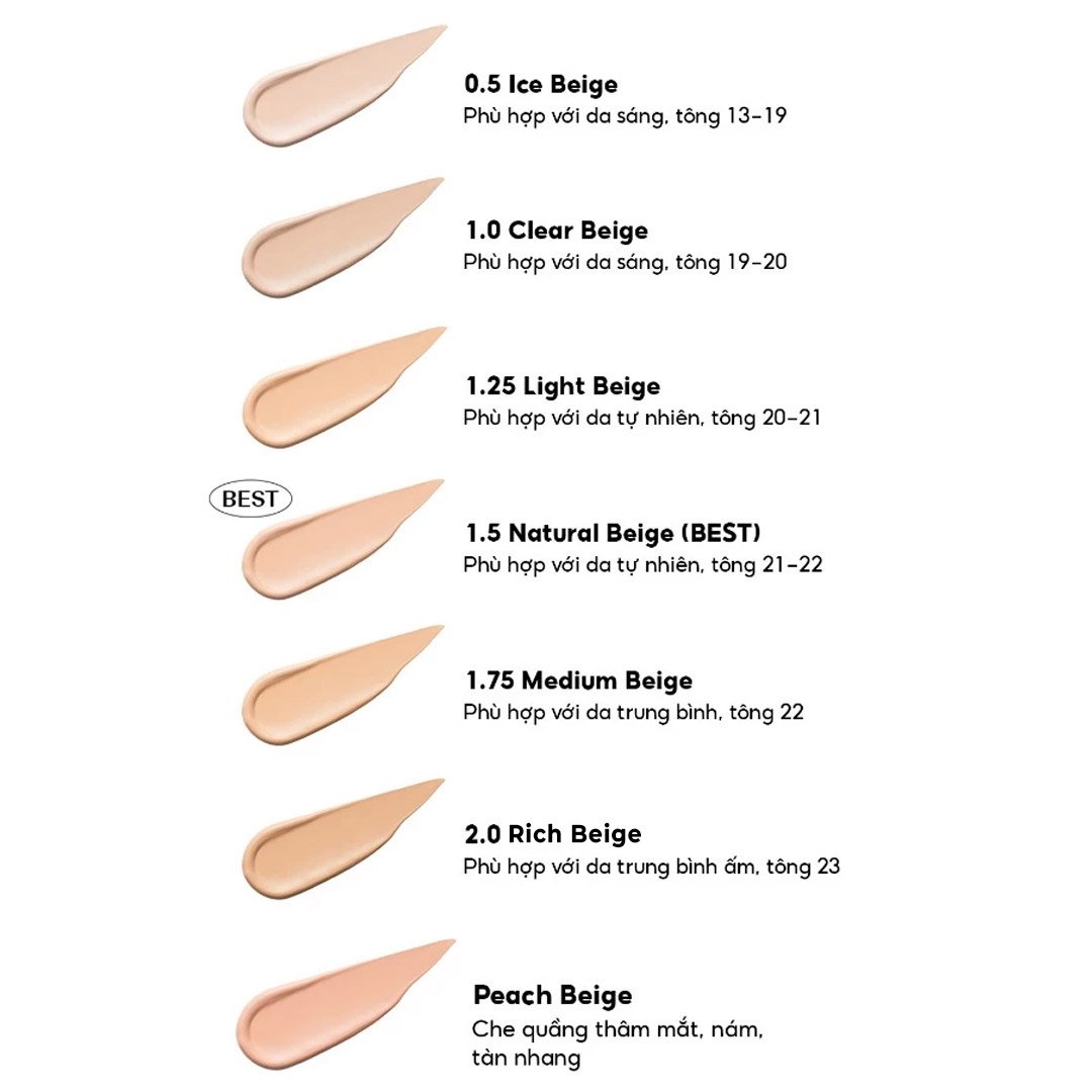 Kem Che Khuyết Điểm The Saem - 2.0 Rich Beige 9.5g