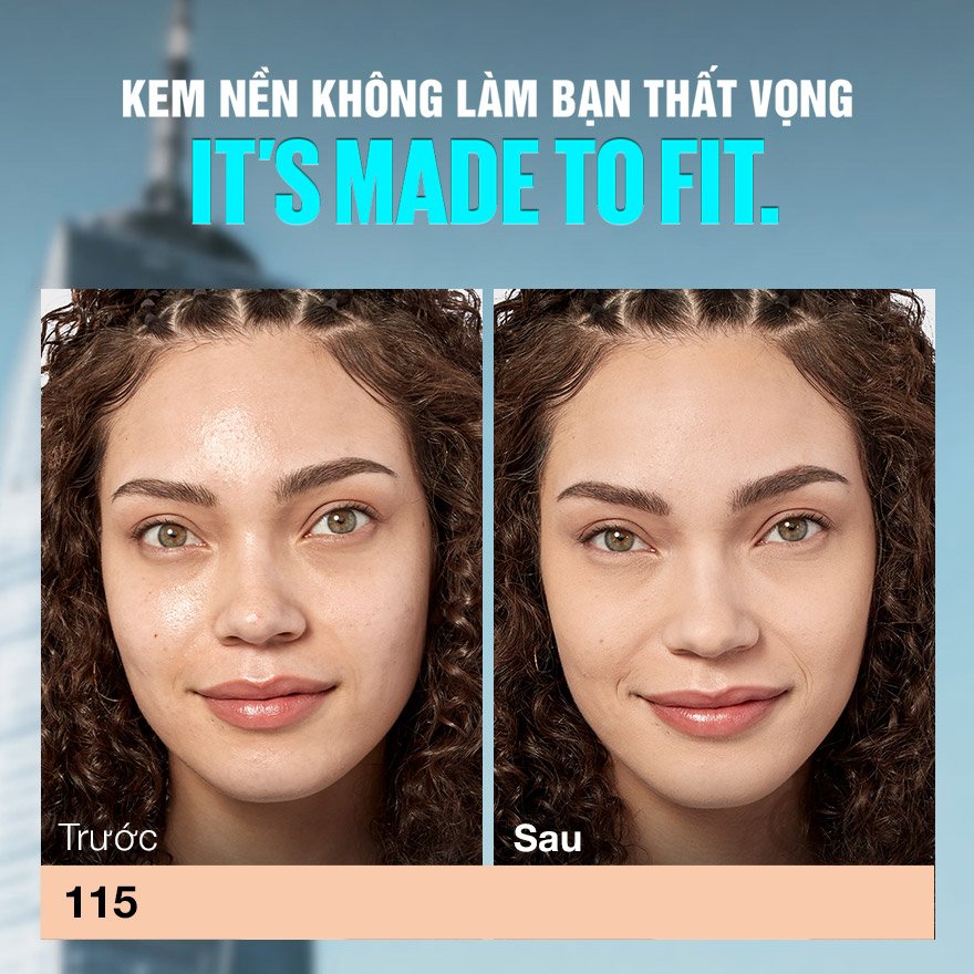 Kem Nền Maybelline Mịn Nhẹ Kiềm Dầu Chống Nắng #115 30ml