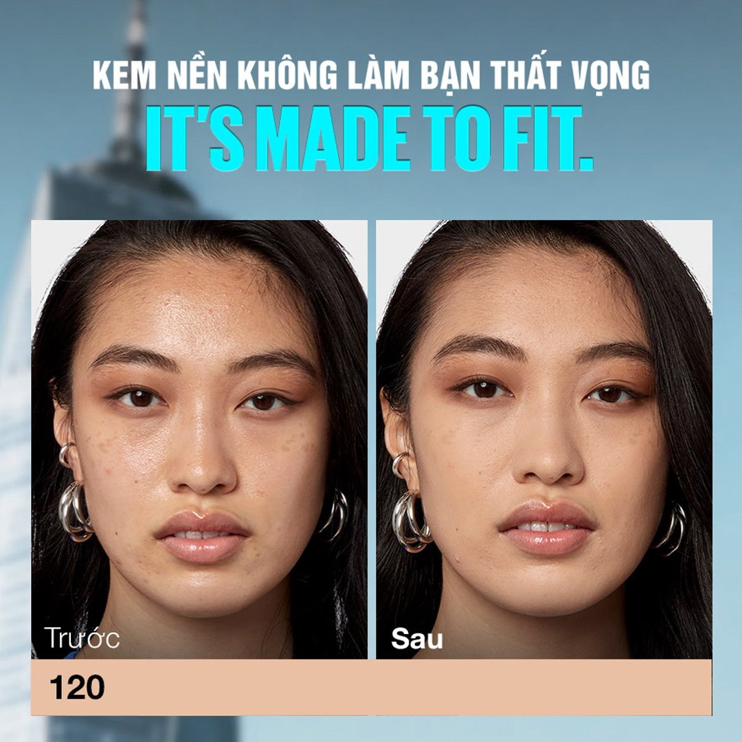 Kem Nền Maybelline Mịn Nhẹ Kiềm Dầu Chống Nắng #120 30ml