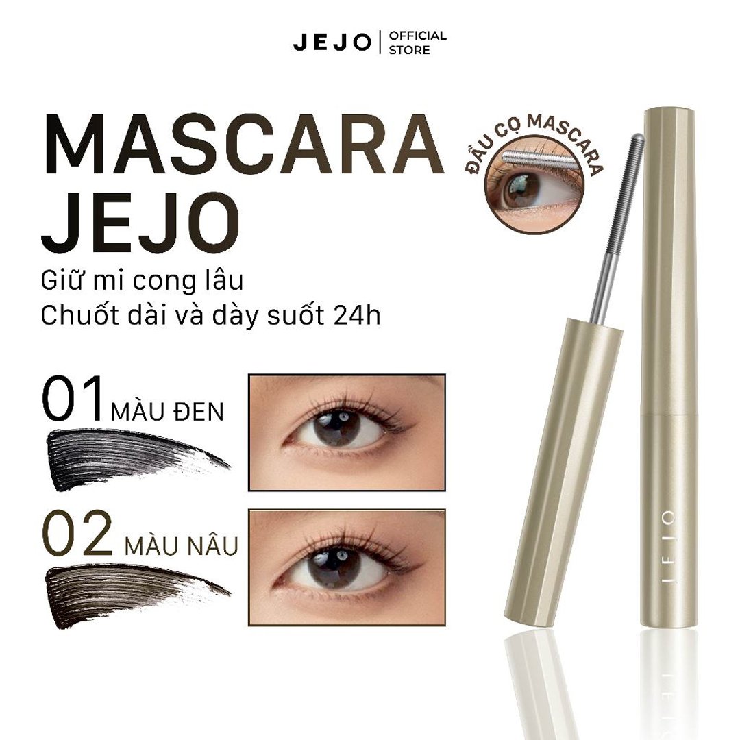 Mascara Jejo Làm Cong Mi M01 Màu Đen 2.3g