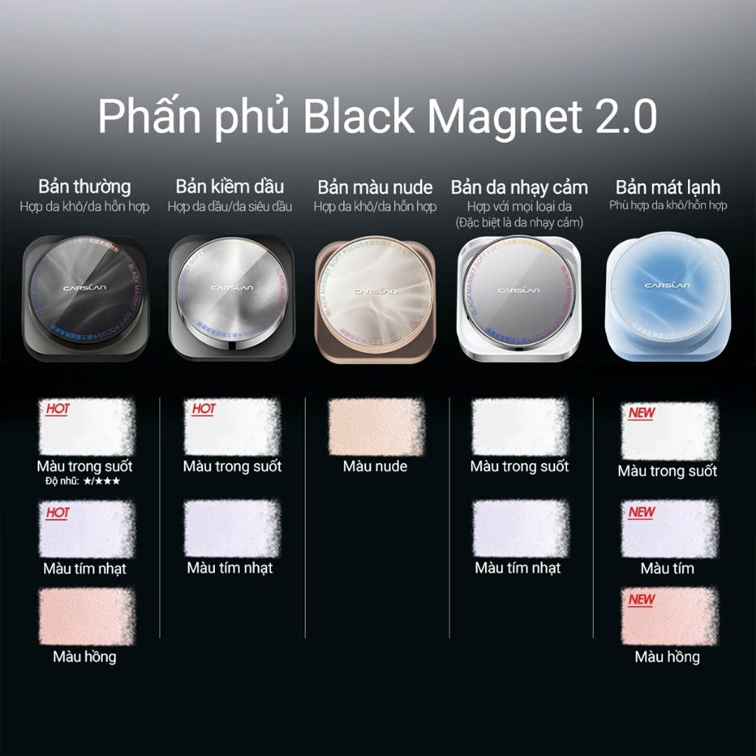 Phấn Phủ Carslan Dạng Nén Bản Thường Màu Hồng 8g