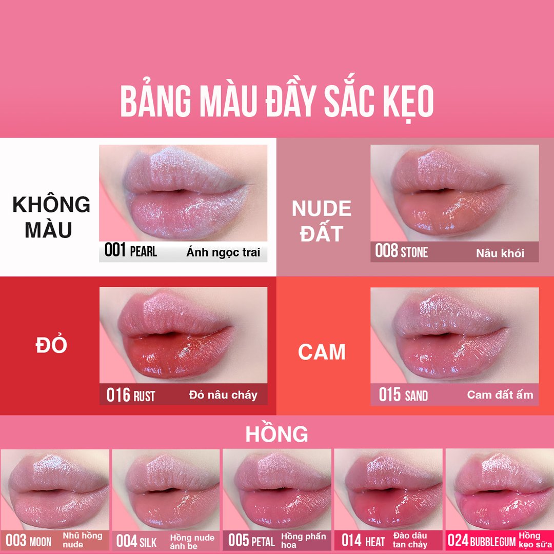 Son Bóng Maybelline 004 Silk - Hồng Nude Ánh Be 5.4ml