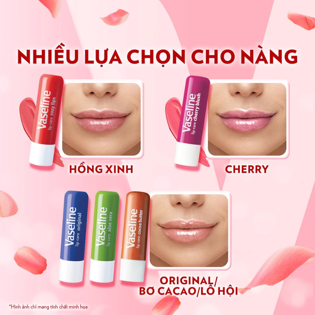 Son Dưỡng Môi Vaseline Hồng Xinh 4.8g