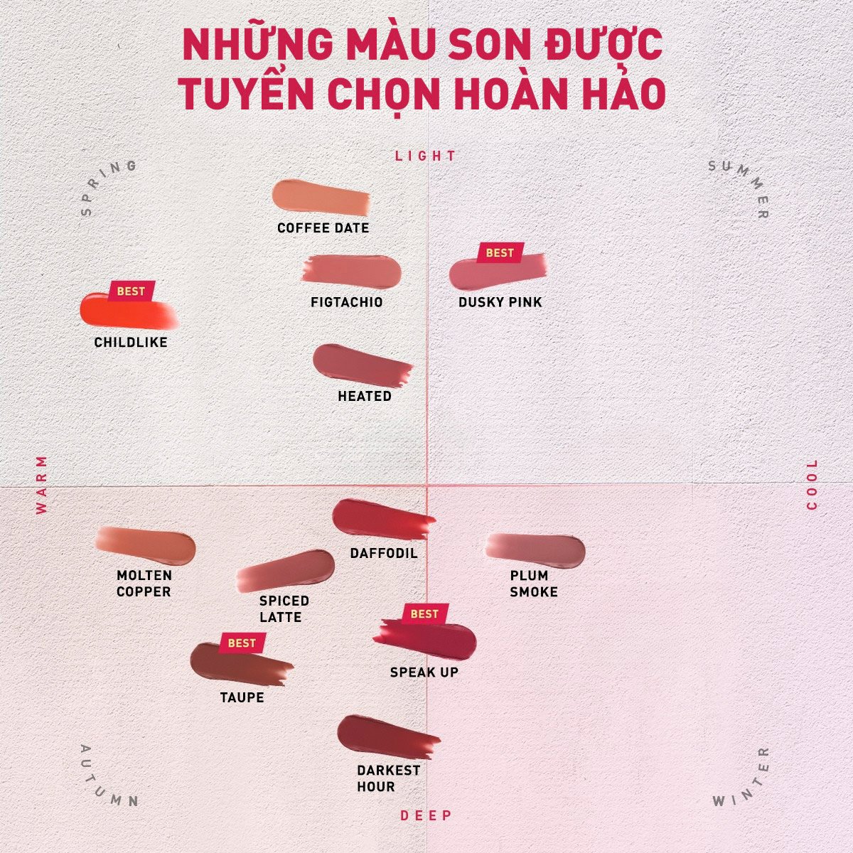 Son Kem Lì 3CE Nhung Mịn Màu 23 Darkest Hour 4g