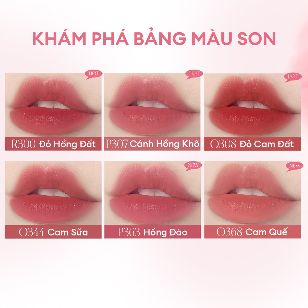Son Tint Colorkey Watery O308 Đỏ Cam Đất 2.5g