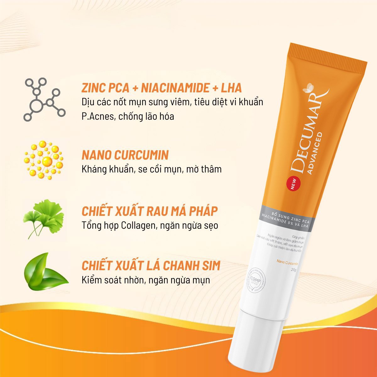Bộ Decumar Advanced Chăm Da Mụn Toàn Diện 3 Món