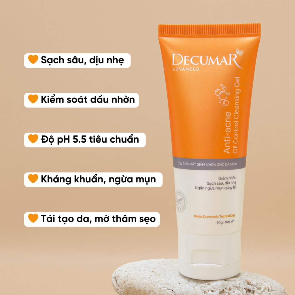 Bộ Decumar Advanced Chăm Da Mụn Toàn Diện 3 Món