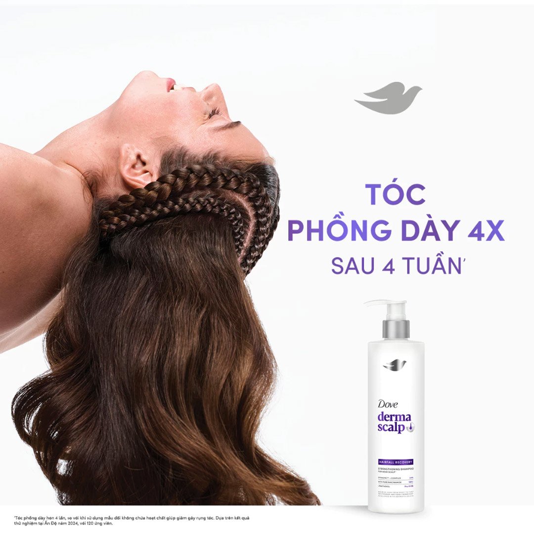 Bộ Gội Xả Dove Giảm Rụng, Giúp Tóc Phồng Dày 350g+300g