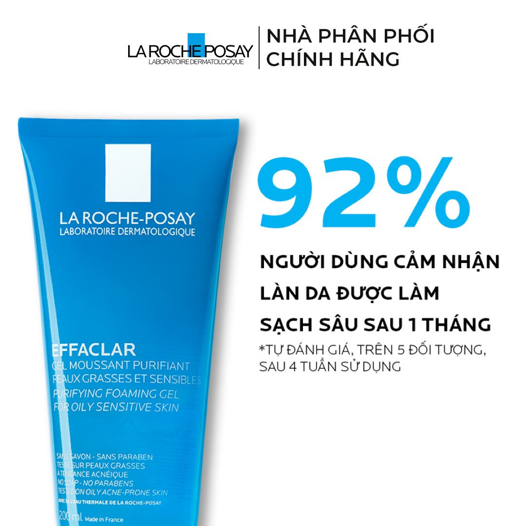 Bộ La Roche-Posay Chăm Sóc Da Dầu, Mụn 3 Món