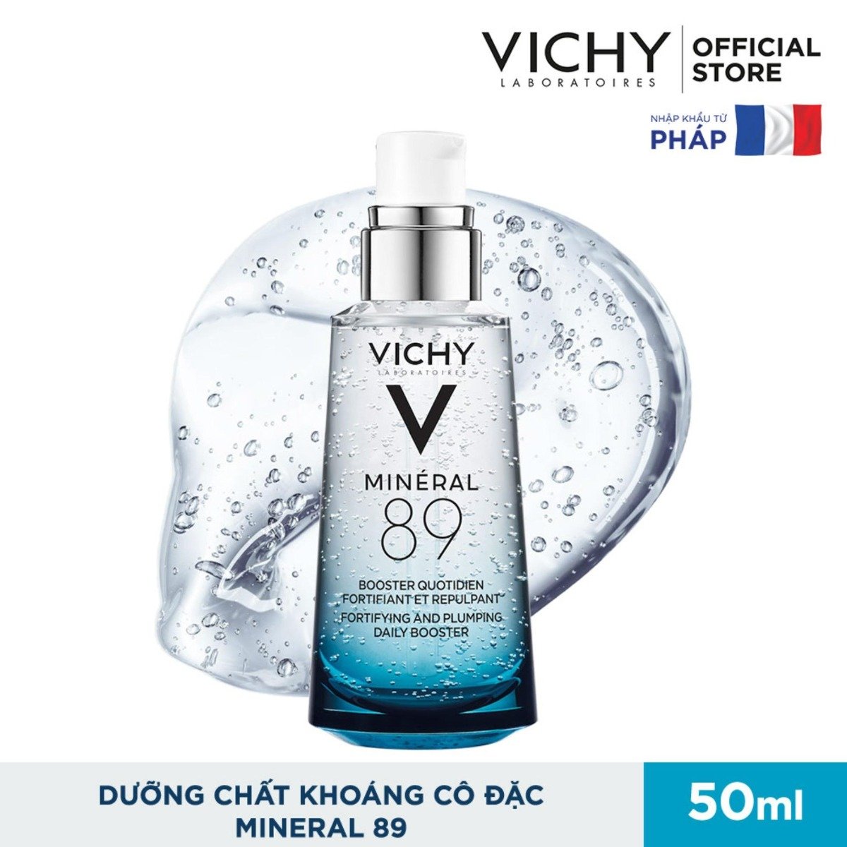 Combo Vichy Serum 89 Khoáng Chất Phục Hồi Chuyên Sâu 50ml + Xịt Khoáng Dịu Da 300ml