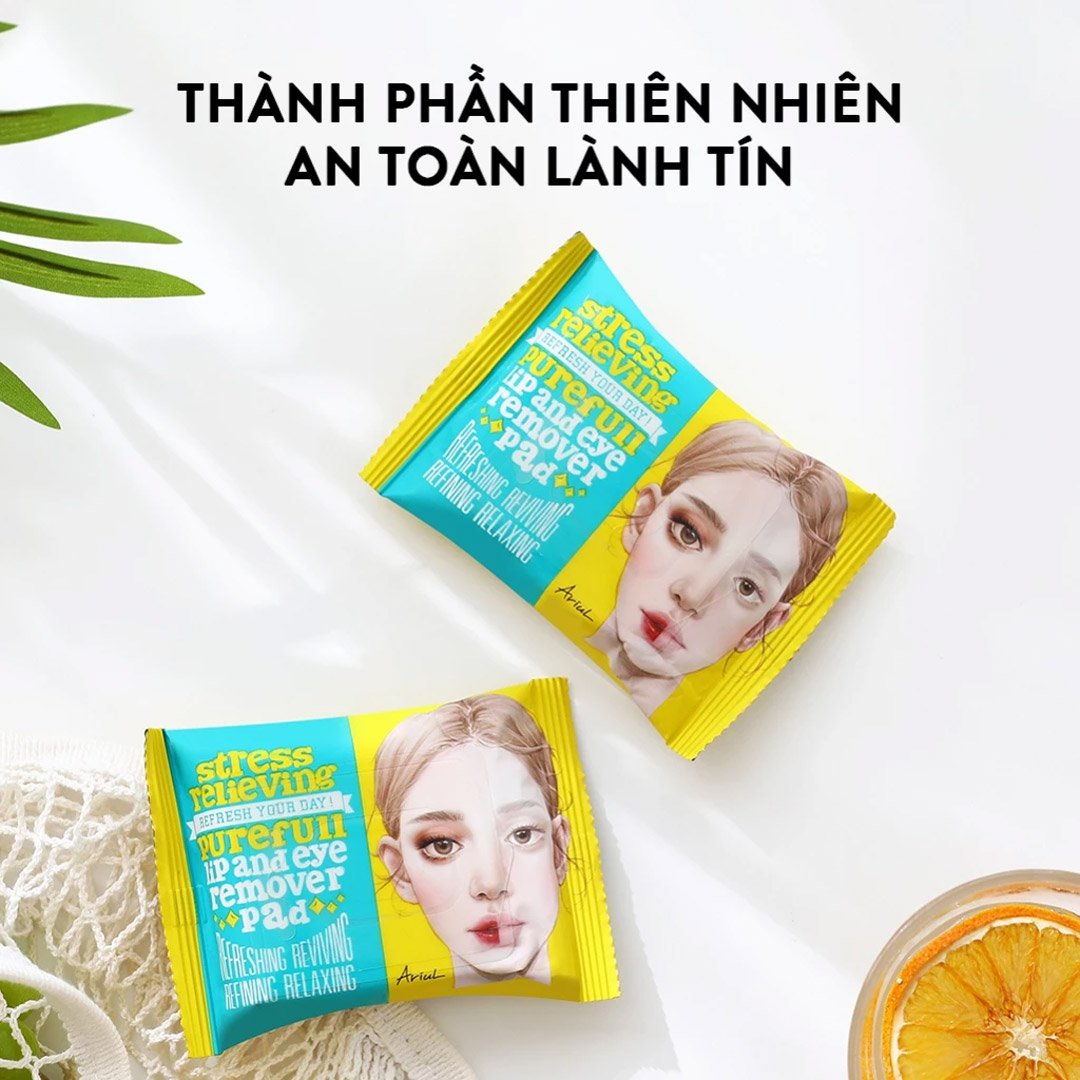 Bông Tẩy Trang Ariul Chuyên Dụng Cho Mắt Và Môi 30 Miếng