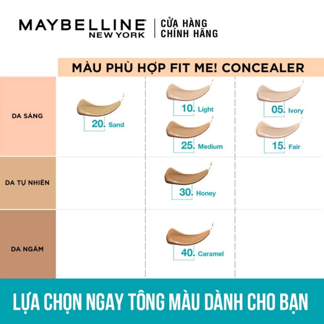 Kem Che Khuyết Điểm Maybelline Mịn Lì 20 Sand 6.8ml