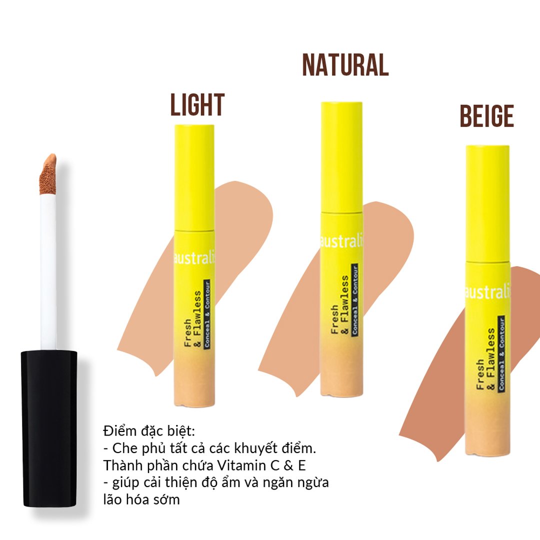 Che Khuyết Điểm Và Tạo Khối Australis Tông Tự Nhiên 7.5ml (Mới)