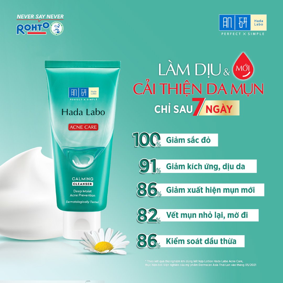 Combo 2 Kem Rửa Mặt Hada Labo Cho Da Mụn Và Nhạy Cảm 80g
