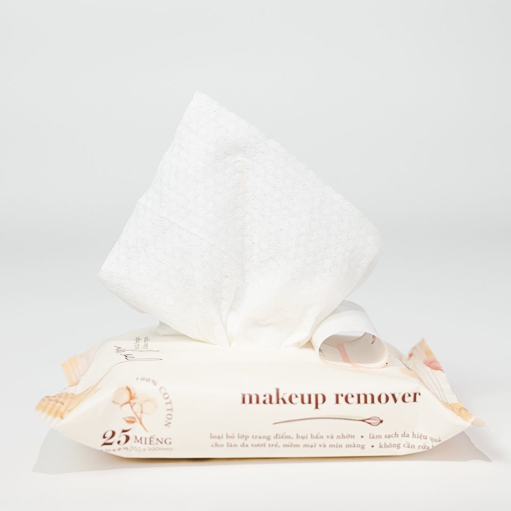 Combo 3 Gói Khăn Ướt Tẩy Trang EcoWipes Tinh Chất Dưa Leo 25 Tờ
