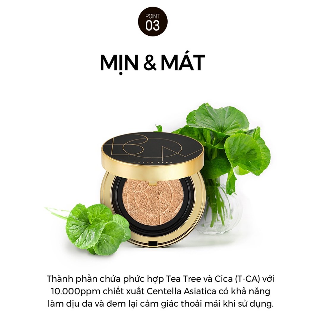 Combo B.O.M Phấn Nước Che Khuyết Điểm #21N Tông Trắng Sáng 15g + Son Lì 806 My Rose - Hồng Đất 3.5g