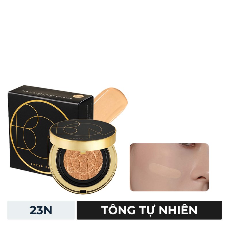 Combo B.O.M Phấn Nước Che Khuyết Điểm #23N Tông Tự Nhiên 15g + Son Lì 802 My Cherry Red - Đỏ Cherry 3.5g