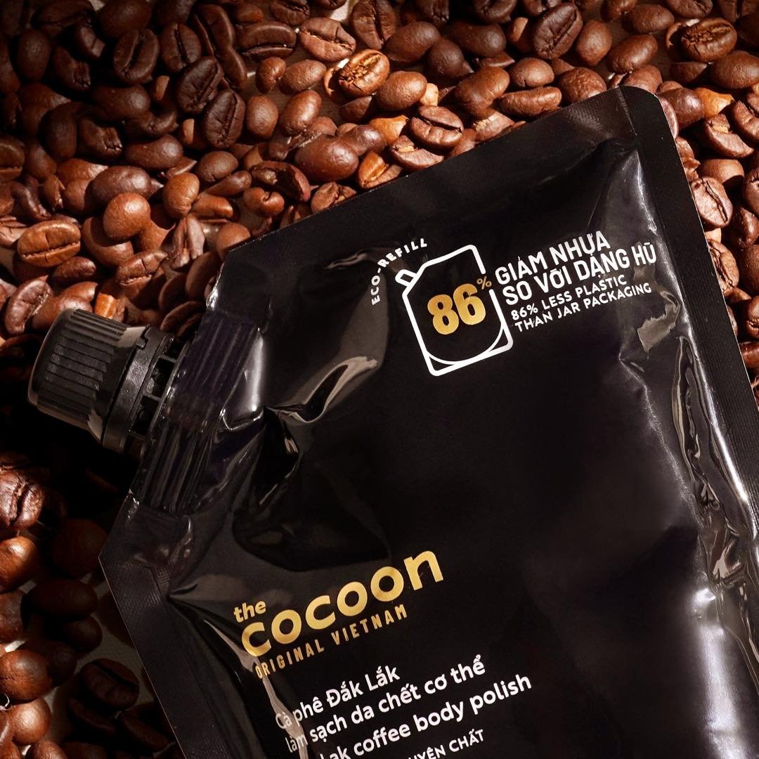 Combo Cocoon Big Size Tẩy Da Chết Toàn Thân 600ml & Mặt Từ Cà Phê Đắk Lắk 150ml