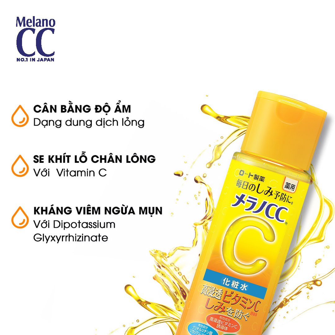 Combo Melano CC Dung Dịch 170ml + Gel Dưỡng Sáng Da, Mờ Thâm Sạm 100g