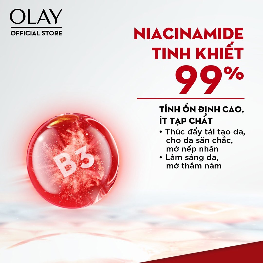 Combo Serum & Kem Dưỡng Olay Dưỡng Sáng Da, Mờ Thâm Mụn 30ml+50g