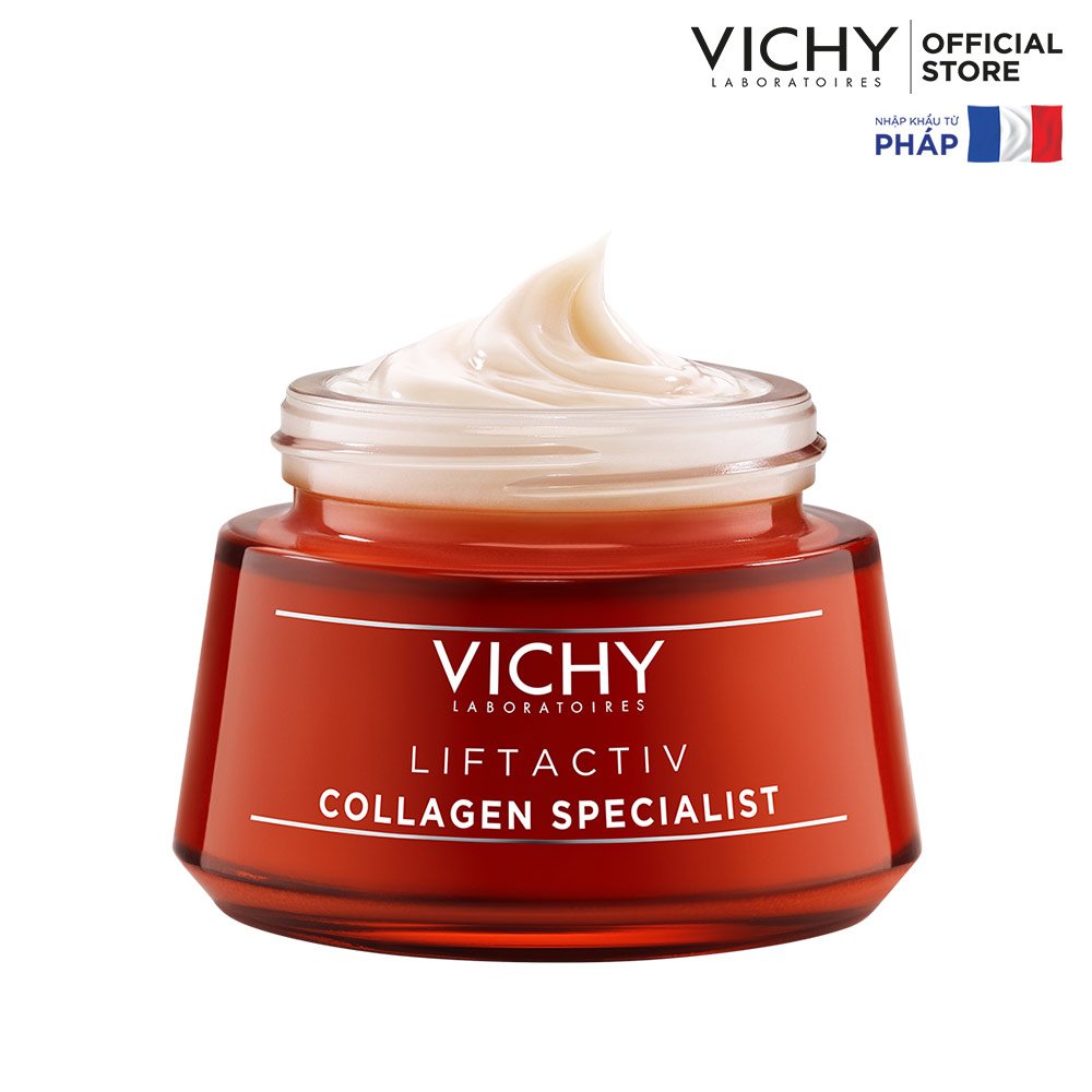 Combo Vichy Kem Dưỡng Ngừa Lão Hóa 50ml + Xịt Khoáng 50ml