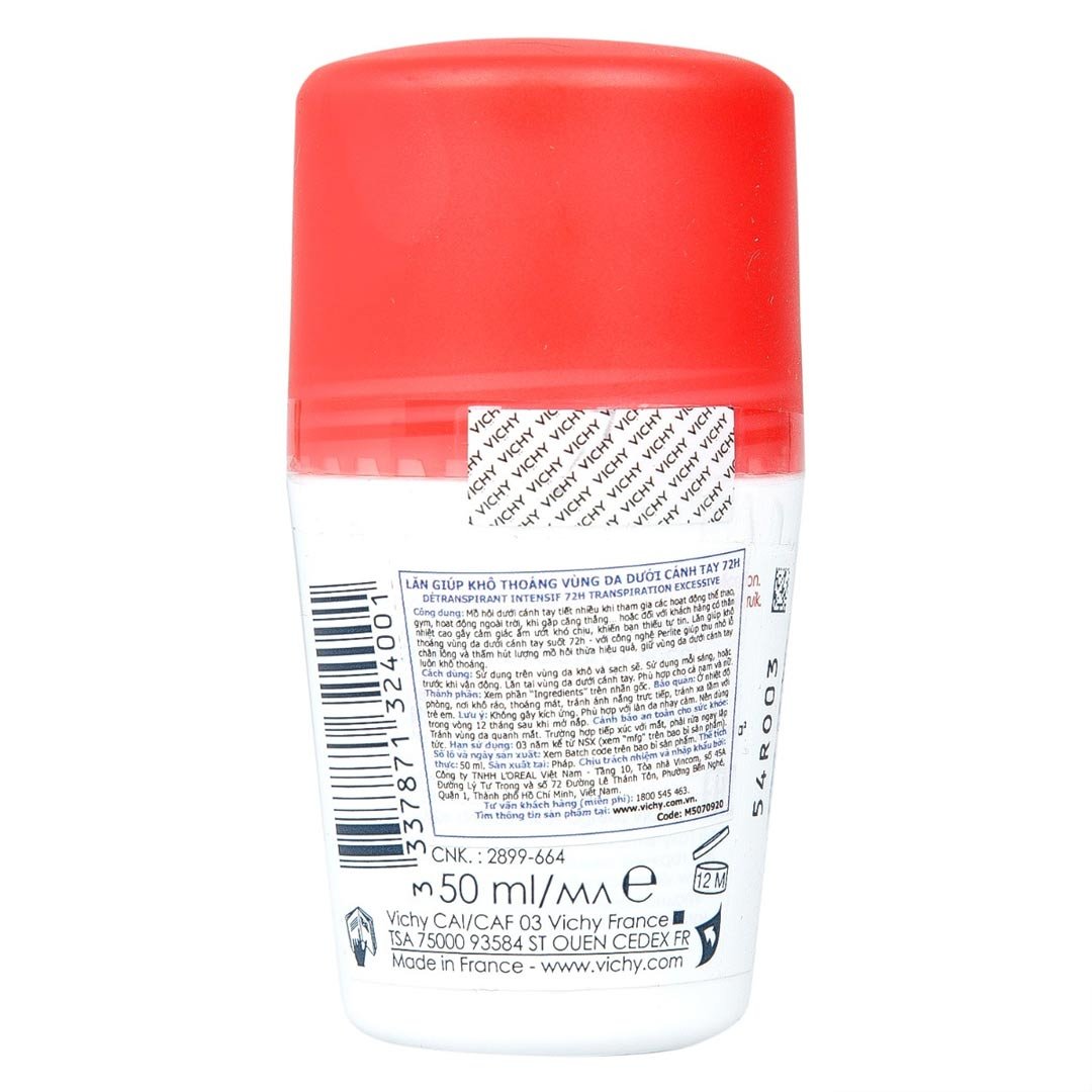 Combo Vichy Lăn Khử Mùi 50ml + Xịt Khoáng Dưỡng Da 50ml