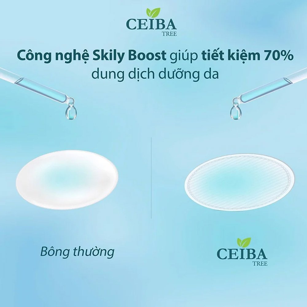 Bông Tẩy Trang Ceiba Hữu Cơ 80 Miếng