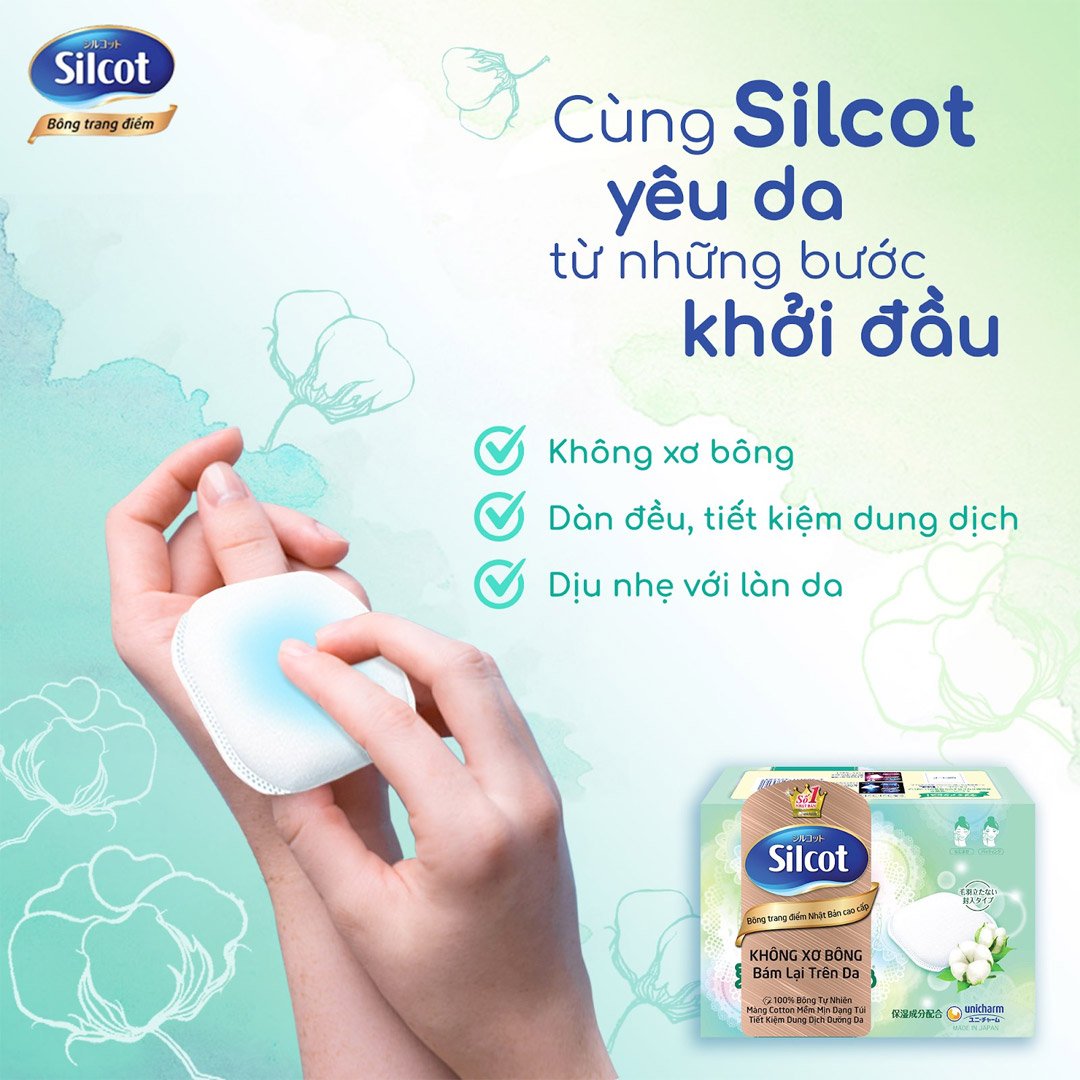 Bông Tẩy Trang Silcot Cao Cấp Hộp 66 Miếng