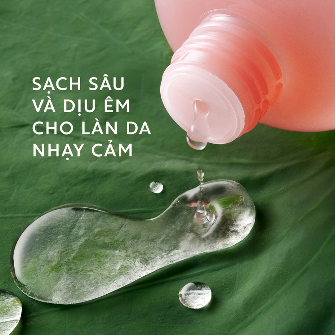 Combo Cocoon Nước Tẩy Trang 500ml + Nước Cân Bằng 310ml Sen Hậu Giang Cho Da Rất Nhạy Cảm