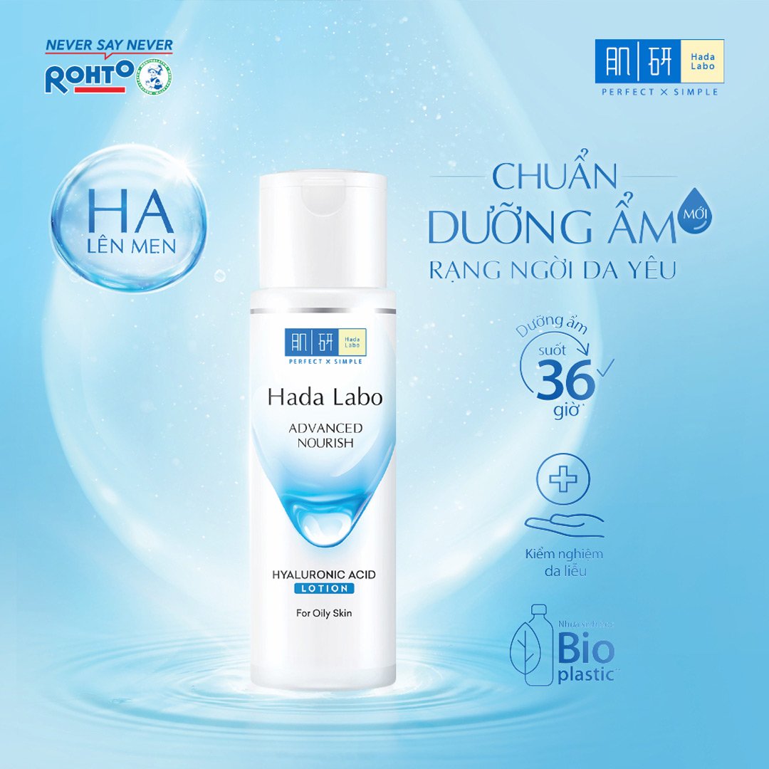 Combo Dung Dịch Hada Labo Dưỡng Ẩm Tối Ưu Cho Da Dầu 170ml + Túi Refill 170ml