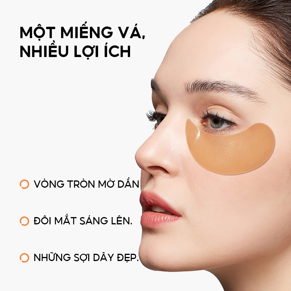 Mặt Nạ Mắt Lanbena Vitamin C Dưỡng Sáng, Mờ Quầng Thâm 2 Miếng