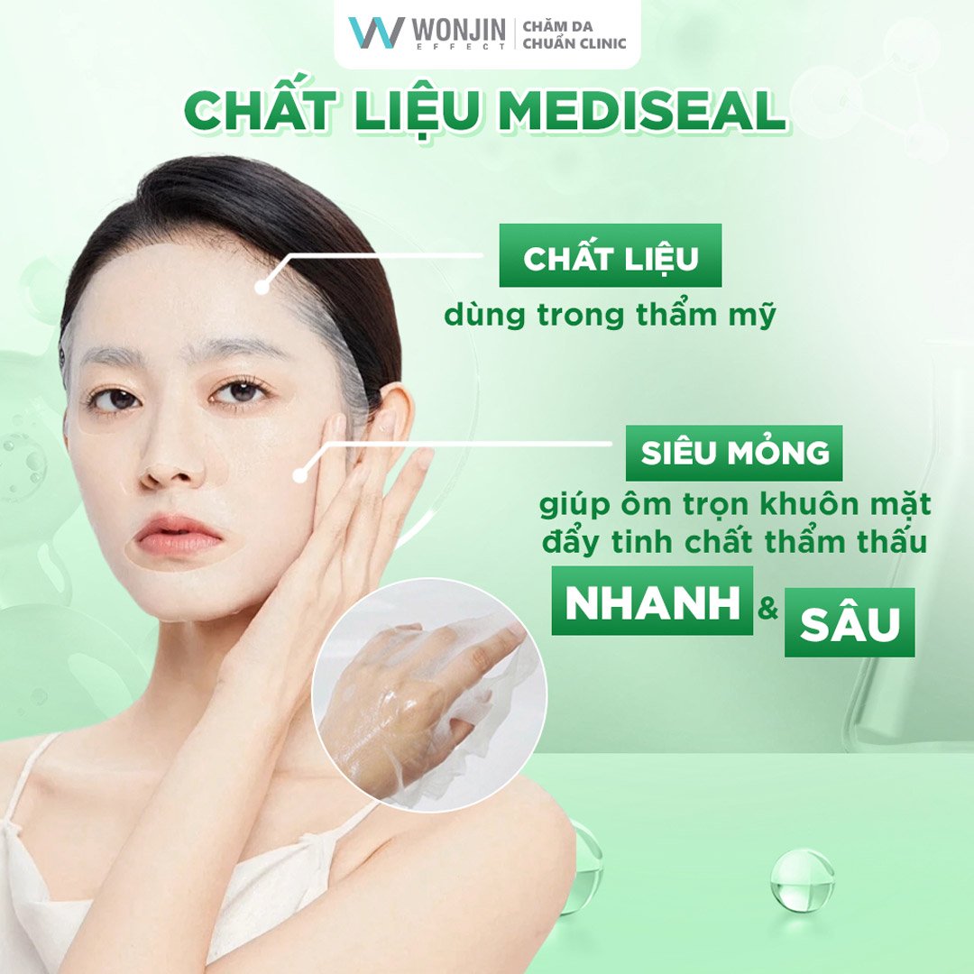 Hộp 10 Miếng Mặt Nạ Wonjin Phục Hồi Chuyên Sâu 30g/M