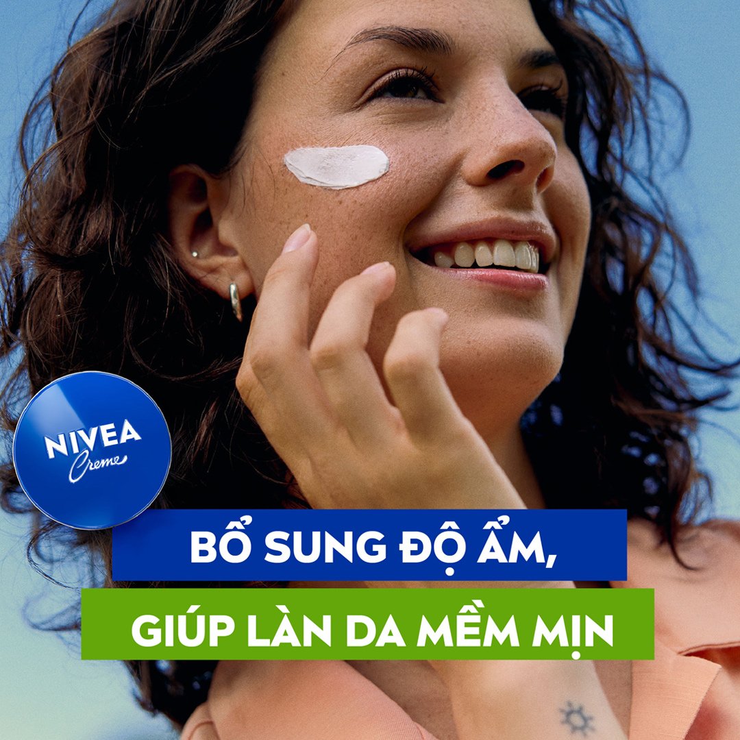 Kem Dưỡng Ẩm Nivea Dưỡng Da Sáng Mịn 60ml