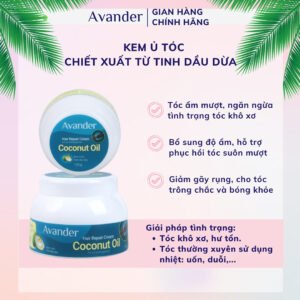 Kem Ủ Tóc Avander Tinh Dầu Dừa Cho Tóc Khô, Hư Tổn 125g