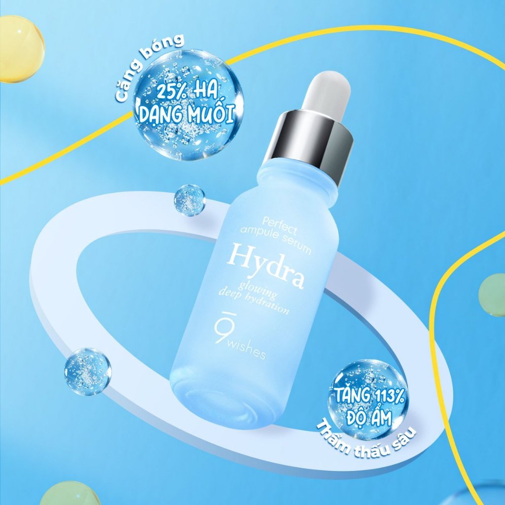Serum 9Wishes Dưỡng Ẩm & Làm Căng Bóng Da 30ml