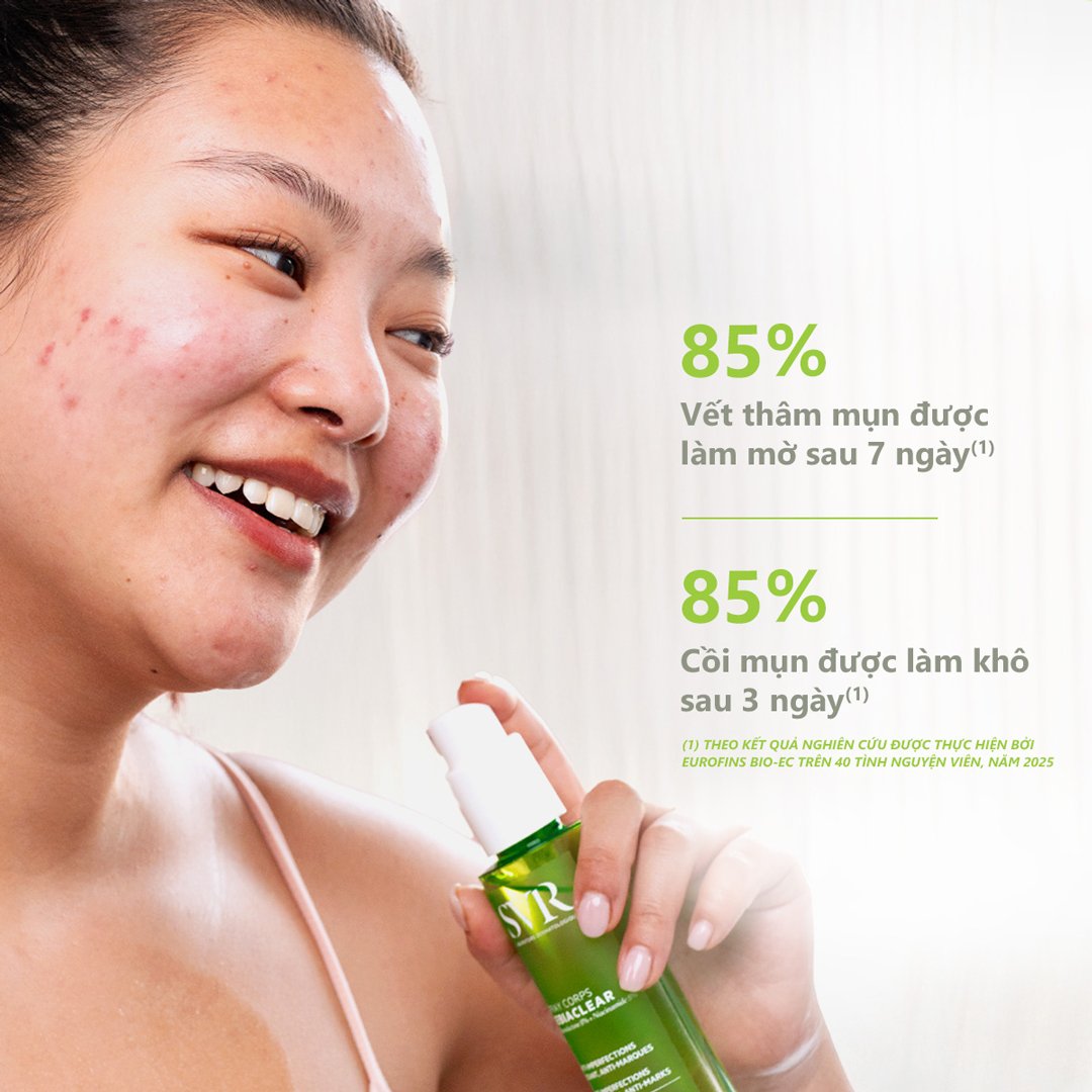 Xịt Giảm Mụn Lưng Và Cơ Thể SVR Hỗ Trợ Mờ Thâm 150ml