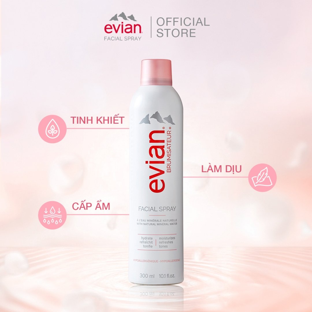 Xịt Khoáng Evian Cấp Ẩm Và Làm Dịu Da 50ml