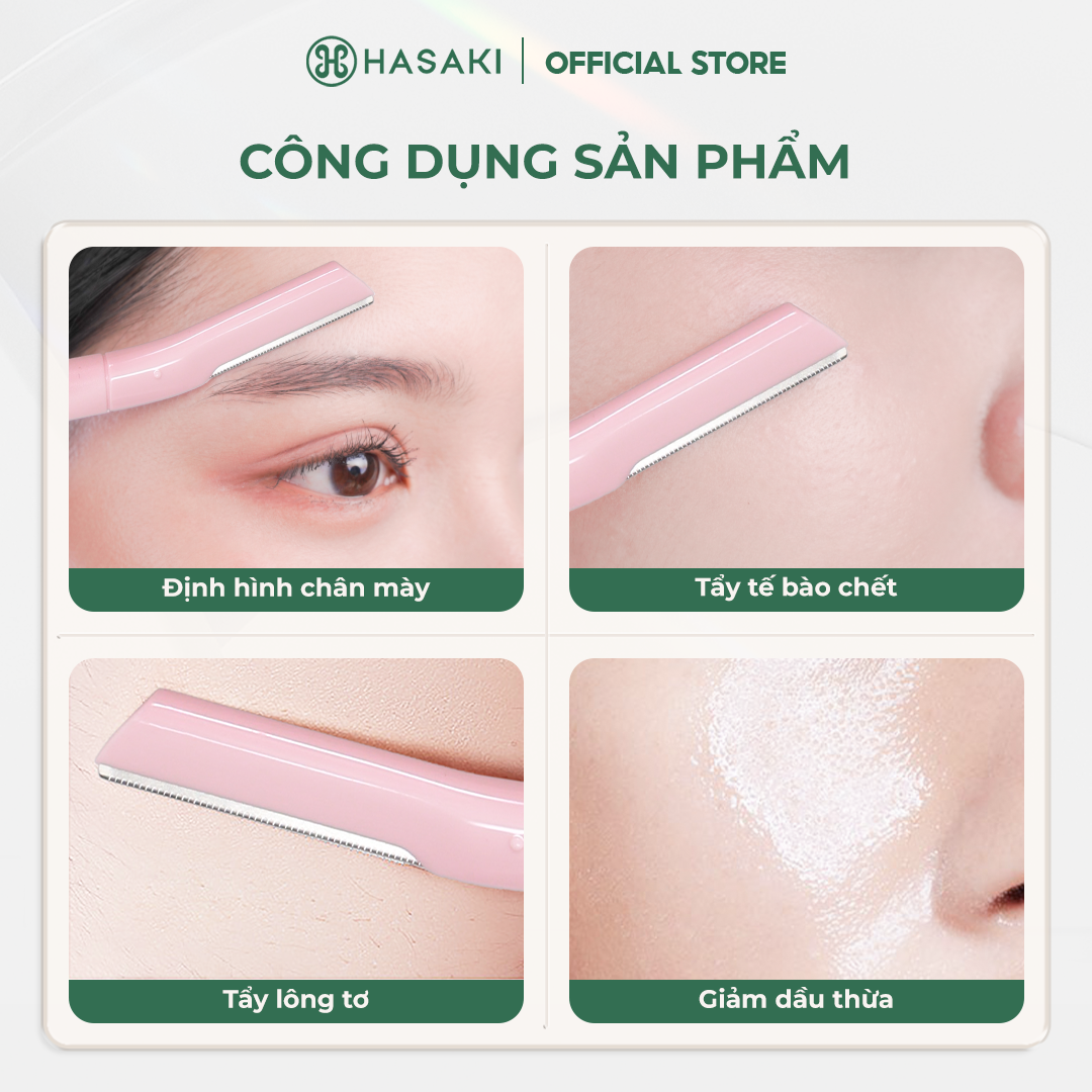 Dao Cạo Mày Và Mặt Hotosu Cao Cấp (3 Cây Nhiều Màu)