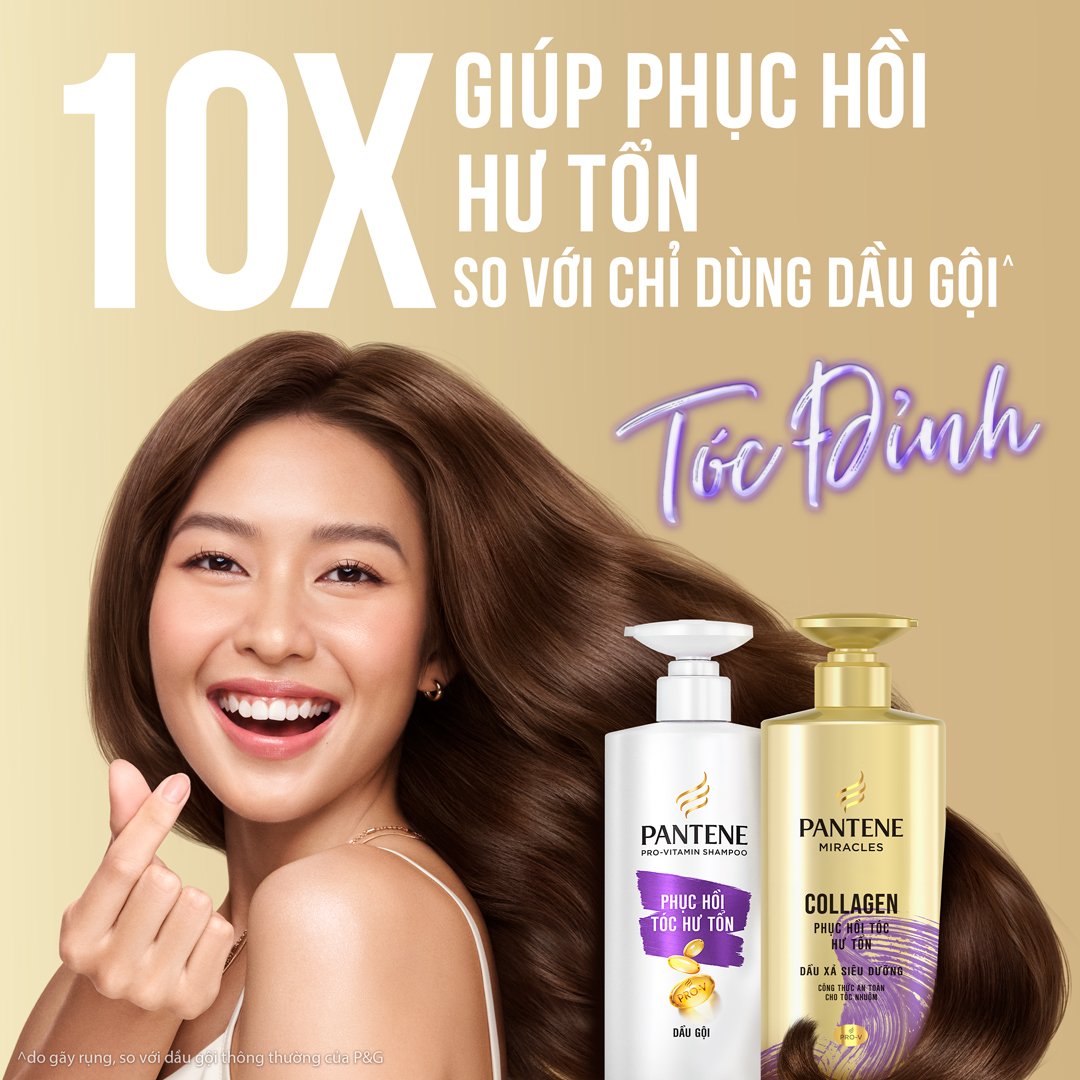 Dầu Xả Pantene 3 Phút Diệu Kỳ Phục Hồi Tóc Hư Tổn 480ml