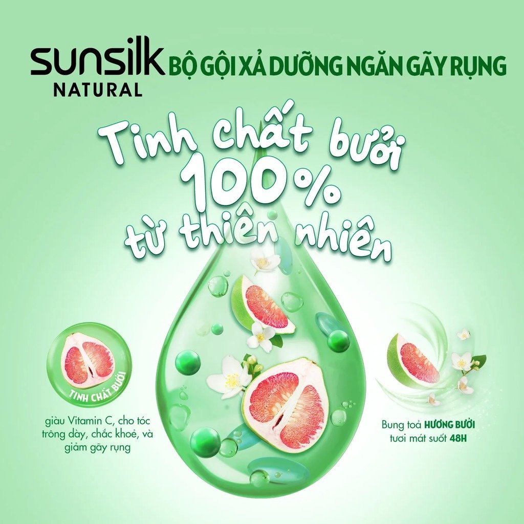 Dầu Xả Sunsilk Natural Dưỡng Ngăn Gãy Rụng 320g