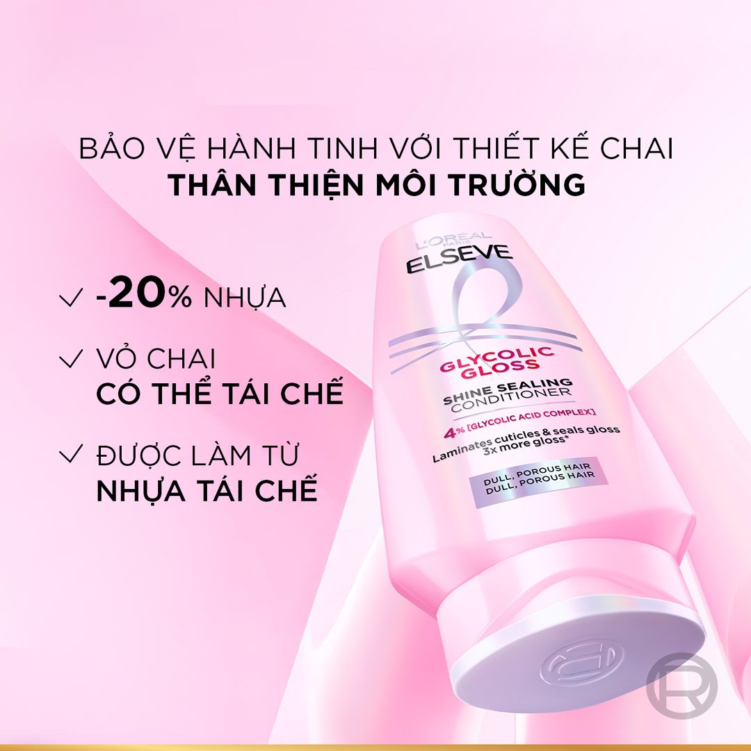 Kem Xả L'Oreal Khóa Giữ Độ Bóng Cho Tóc 375ml