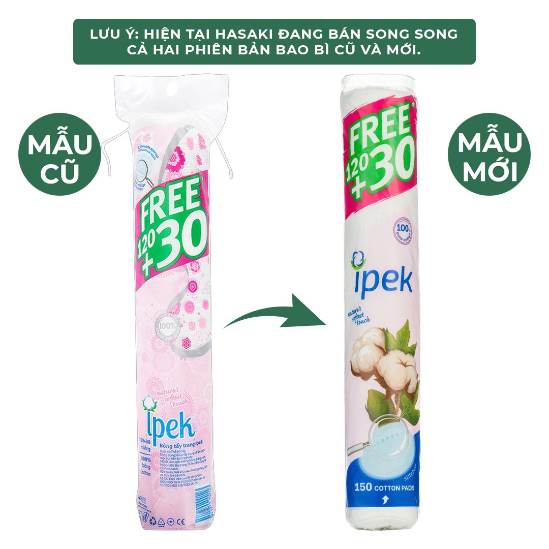 Bông Tẩy Trang Ipek 150 Miếng