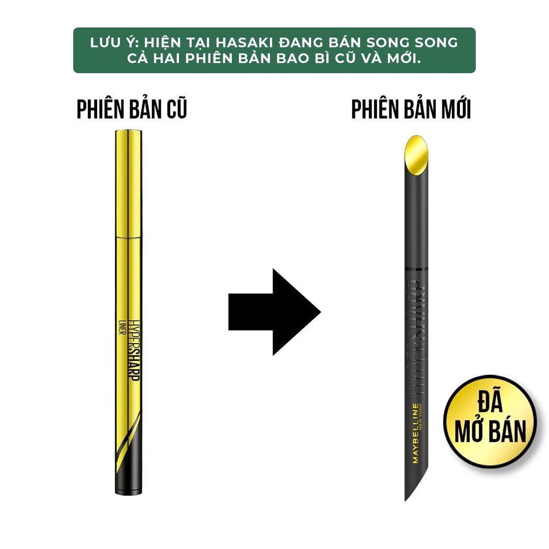Bút Kẻ Mắt Nước Maybelline Sắc Mảnh BK1 Đen Sắc Sảo 0.4g