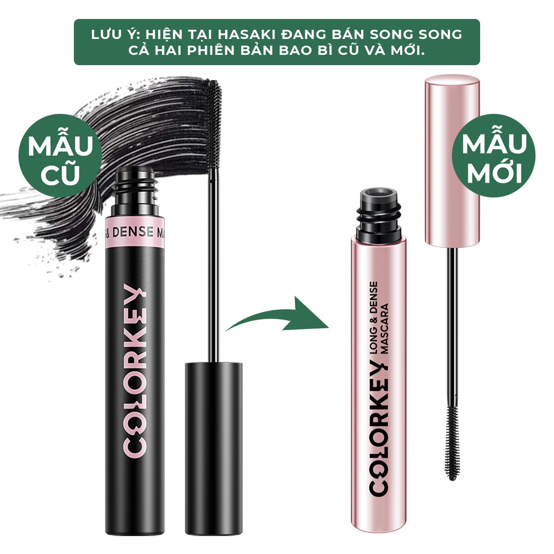 Combo 2 Mascara Colorkey Hỗ Trợ Giúp Mi Dài Và Tơi 4.5g