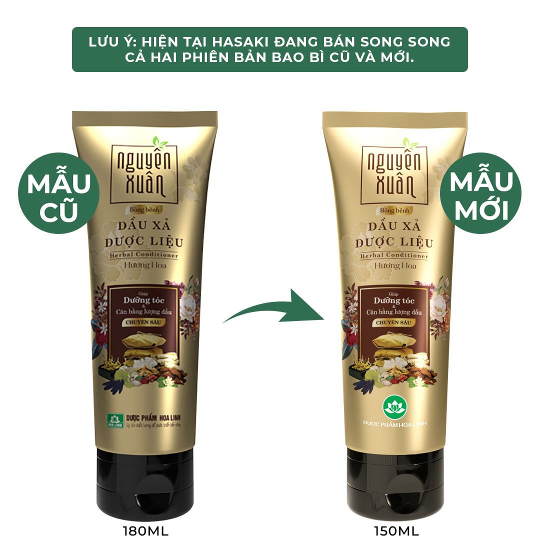 Dầu Xả Nguyên Xuân Dược Liệu Cho Tóc Dầu Bết 150ml