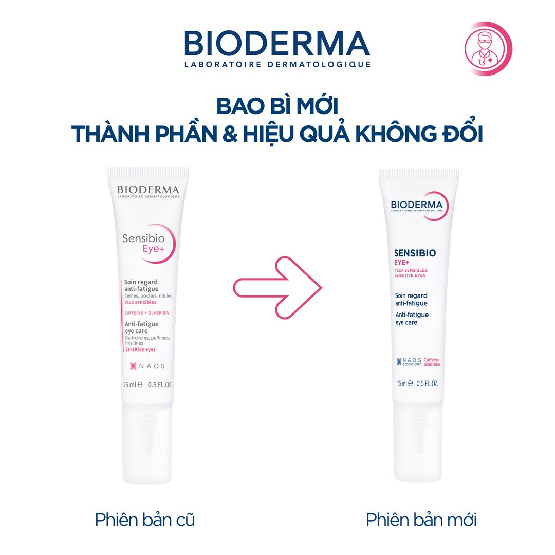 Gel Dưỡng Mắt Bioderma 3 Tác Động Thế Hệ Mới 15ml