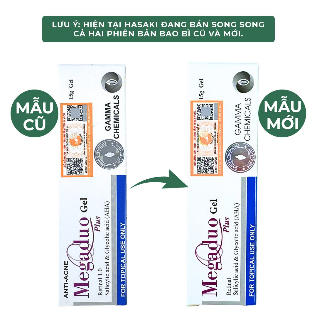 Combo 2 Gel Dưỡng Megaduo Plus Giảm Mụn, Mờ Thâm 15g