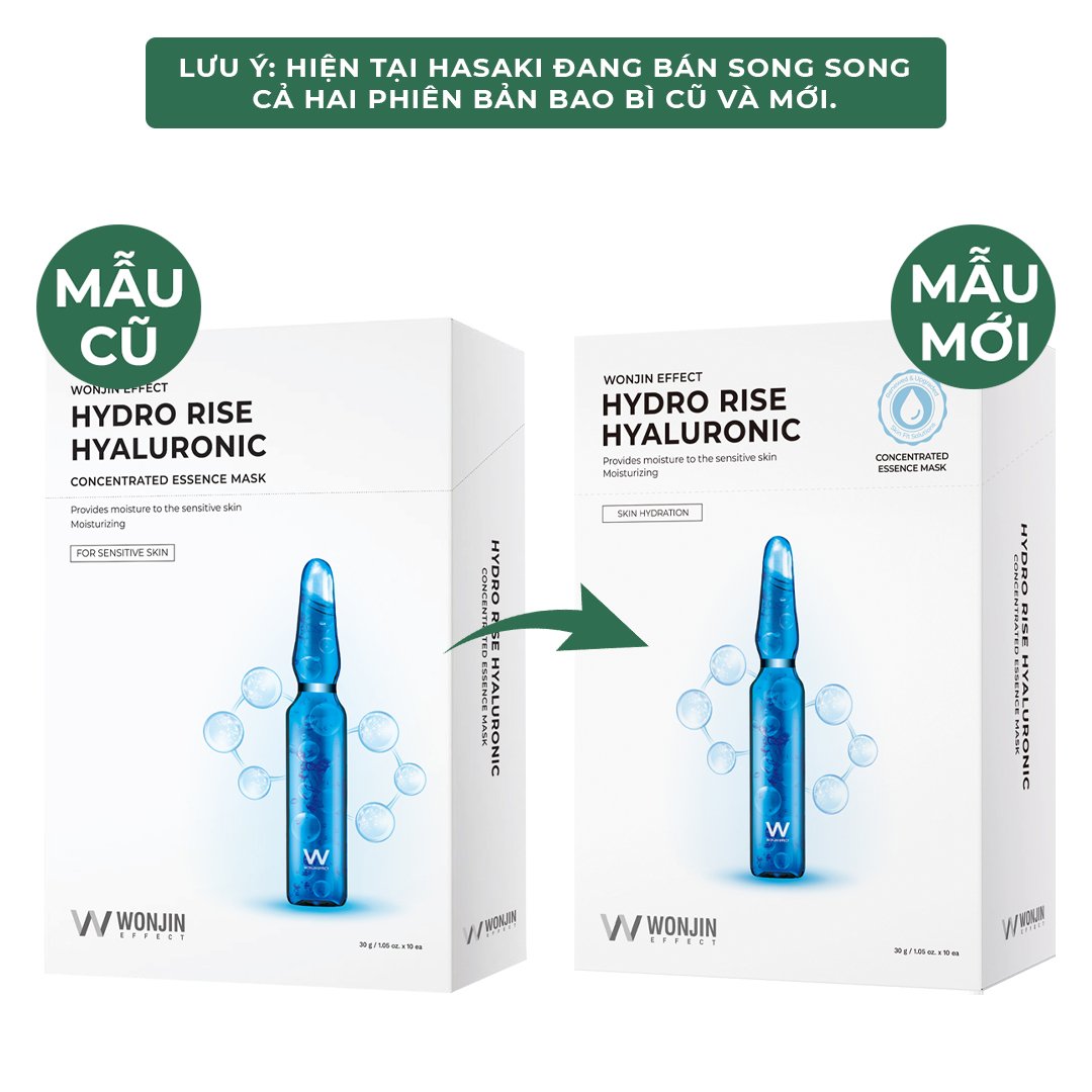Hộp 10 Miếng Mặt Nạ Wonjin Cấp Ẩm Chuyên Sâu 30g/M