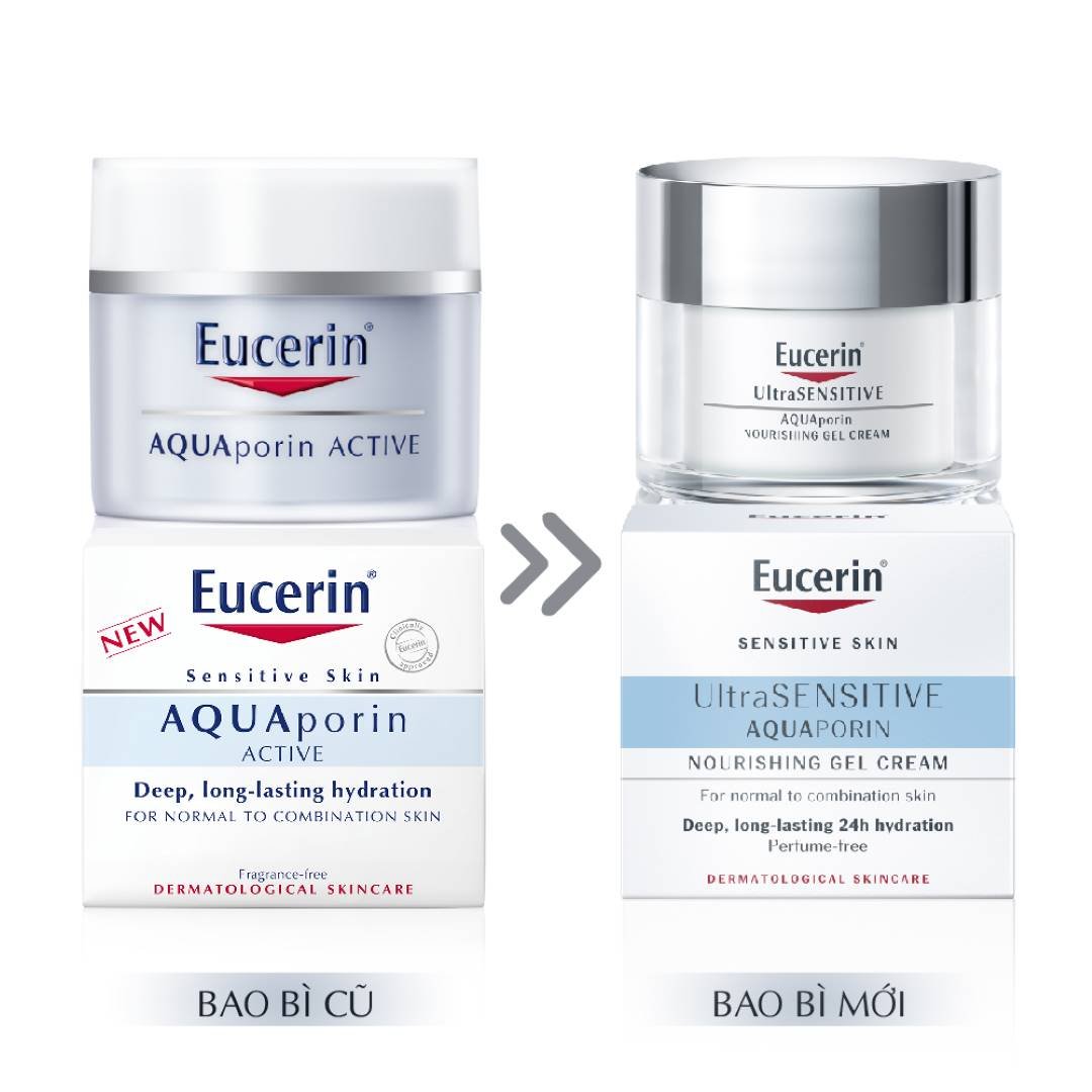 Kem Dưỡng Ẩm Eucerin Dịu Nhẹ Cho Da Thường, Hỗn Hợp 50ml
