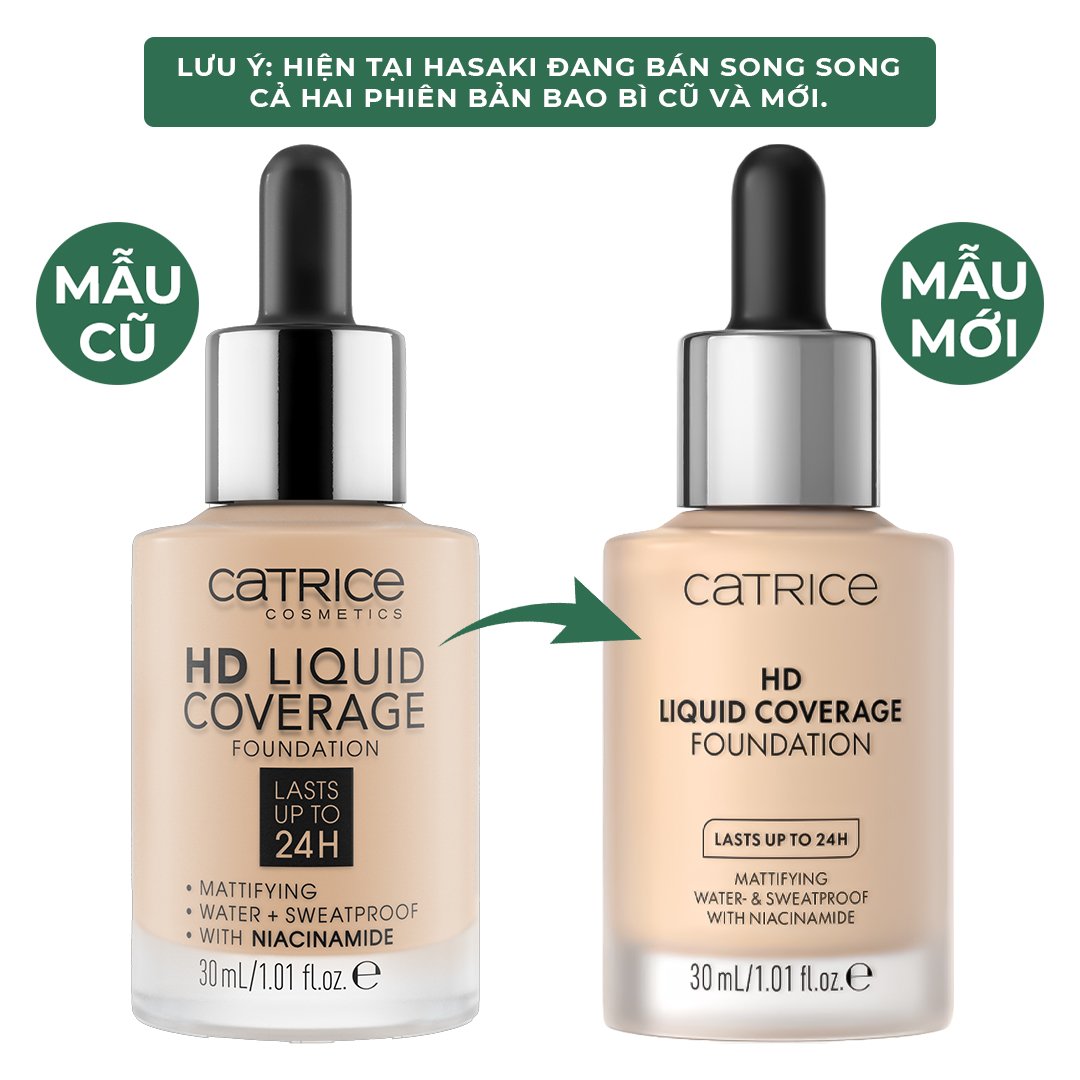 Kem Nền Catrice Kiềm Dầu Che Phủ 010 Tự Nhiên Trung Tính 30ml